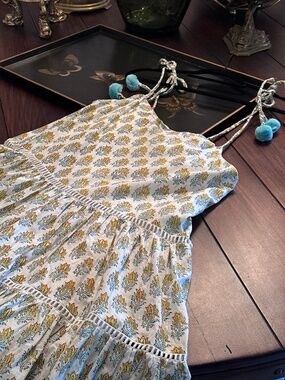 Women’s Summer Mini Dress With Pompoms